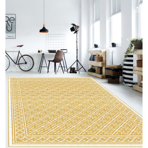 Ebern Designs Rusanda Vinyl Machine Printed Area Rug Rectangle 133 x 200cm