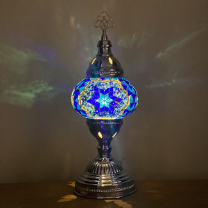 Latitude Vive Kearns Metal Lamp Blue 118cm H X 30cm W X 30cm D