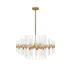 Fairmont Park Mcguire Crystal Chandelier Gold 35cm H x 80cm W x 45cm D