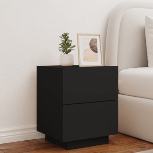 Metro Briah 45cm W Bedside Table Black 55cm H X 45cm W X 40cm D