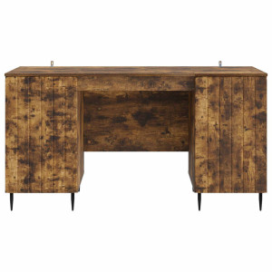 17 Stories Metal Base Smoked Oak