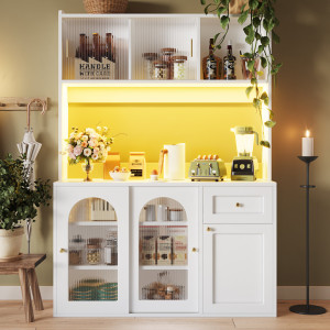Brayden Studio 167cm Kitchen Pantry White 167cm H X 120cm W X 35cm D