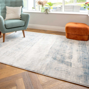 Rio Skagway Abstract Area Rug Blue Rectangle 190 x 280cm