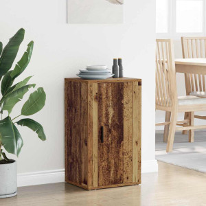 17 Stories Sideboard Engineered Wood Side Cabinet Home Organiser Old Wood 40;70cm H X 40cm W X 33cm D