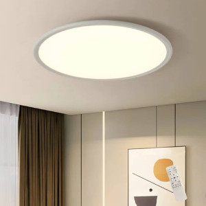 Blue Elephant Deshunda 1 - Light LED Flush Mount White 3.5cm H x 40cm W x 40cm D
