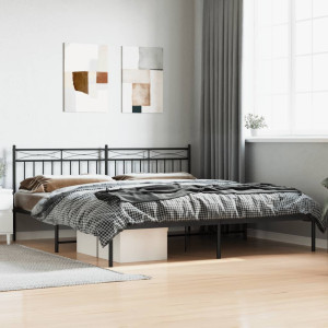 Marlow Home Co. Abry Metal Bed White 100cm x 190cm
