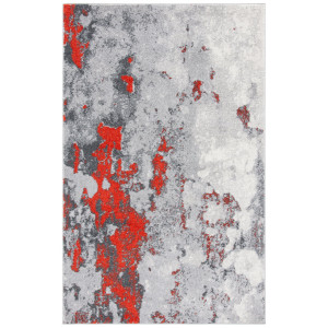Rio Drury Abstract Hand Woven Area Rug Orange Rectangle 155 x 229 cm