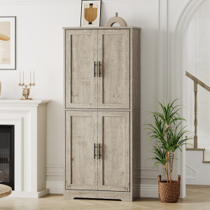 Blue Elephant 70" Tall Pantry Cabinet, Farmhouse Kitchen Pantry Storage Cabinets Stainless Steel 177.8cm H X 76.2cm W X 35.6cm D