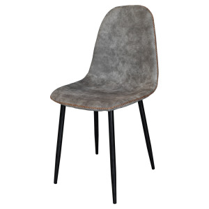 Corrigan Studio Stillmore 48cm H Microfiber / Microsuede Upholstered Accent Grey 86cm H X 44cm W X 52cm D