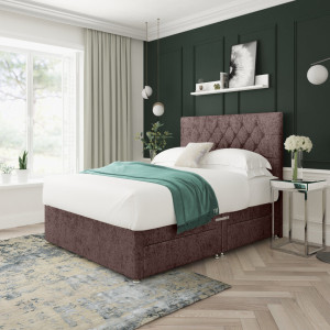 17 Stories Upholstered Divan Bed with Mattress Charcoal Small Double (4')