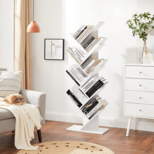 Trent Austin Design Sarahi 141.5cm H x 50cm W Solid Wood Geometric Bookcase White 141.5cm H X 50cm W X 25cm D