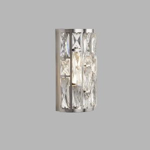 Mercer41 Vick Flush Mounted Sconce Polished Chrome;Chrome 27cm H X 16cm W X 16cm D