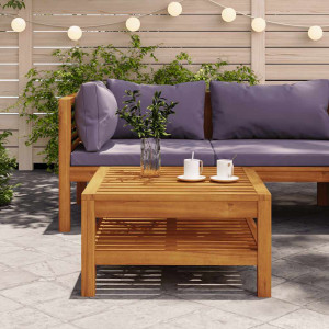 Rosalind Wheeler Karra Wooden Coffee Table Brown 35cm H x 65cm W x 65cm D