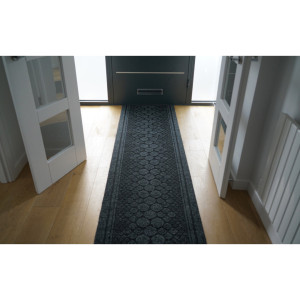Marlow Home Co. Gonzalo Geometric Area Rug Anthracite Runner 67 x 365.76cm