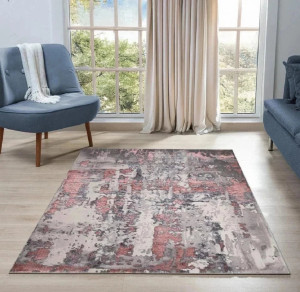 Metro Abstract Indoor / Outdoor Area Rug Pink Rectangle 120 x 170 cm