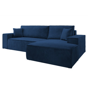 Ivy Bronx Chadman Sofa & Chaise Navy Blue 215.9cm H X 678.18cm W X 424.18cm D