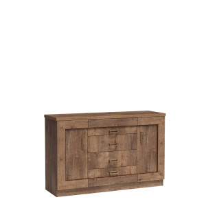 Union Rustic Harborough 140cm W 4 - Drawer Chest of Drawers Brown 90cm H X 140cm W X 44cm D