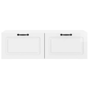 17 Stories Unfinished TV Stand High Gloss White 30cm H x 98cm L x 41cm W