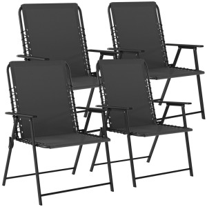 17 Stories Folding Chair Black 4