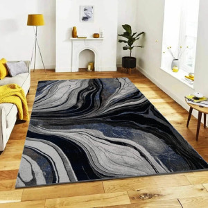 East Urban Home Indoor / Outdoor Area Rug Blue Rectangle 240 x 320 cm