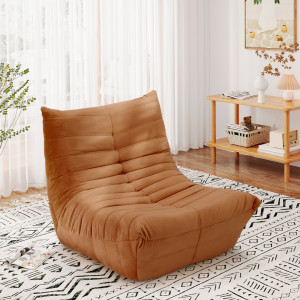 Metro Daut Upholstered Accent Chair Brown 84cm H X 85cm W X 80cm D