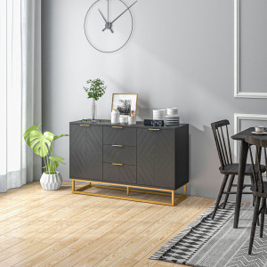 17 Stories 120cm Sideboard Black 76cm H X 120cm W X 40cm D