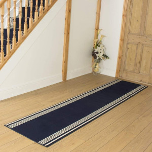 World Menagerie Agincourt Indoor Area Rug Blue Runner 300cm x 80cm