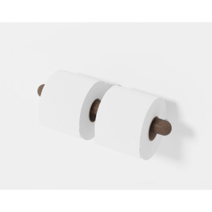 Ebern Designs Franci Wall Mounted Toilet Paper Holder Walnut 3cm H X 30cm W X 9cm D