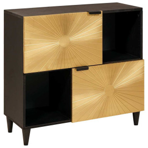 Fairmont Park Solid Wood Standard Accent Chest Black 30cm H X 80cm W X 33.5cm D