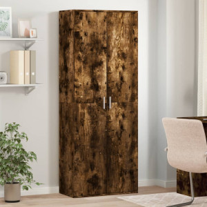 17 Stories Highboard 70 X 35 X 180 Cm Engineered Wood Smoked Oak 180cm H X 70cm W X 35cm D