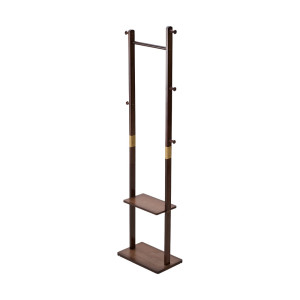 Rebrilliant Adjustable Clothing Rack Brown