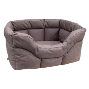 Archie & Oscar McAlester Polyester Pet Bed Charcoal 24cm H x 67cm W x 57cm D