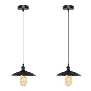 Breakwater Bay Contreras 1 - Light Matte Black Dome Pendant Black