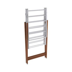 Symple Stuff Metal Multi-Layer Hanger Brown+Silver White 90cm H X 136cm W