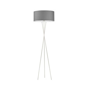 17 Stories Arless 160cm Tripod Floor Lamp Grey/Silver 160cm H X 40cm W X 40cm D