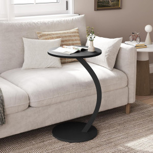 Borough Wharf Ajane End Table Black 65cm H X 25.59cm W X 15.75cm D