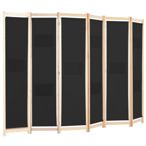 Symple Stuff Rizzo 170cm H Folding Room Divider Black 240 x 170cm