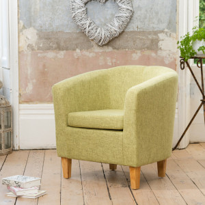 Fernleaf Viola Upholstered Accent Chair Green 72cm H X 68cm W X 66cm D