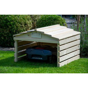None Lawnmower Garage By Dakota Fields Beige 53cm H X 79cm W X 74cm D
