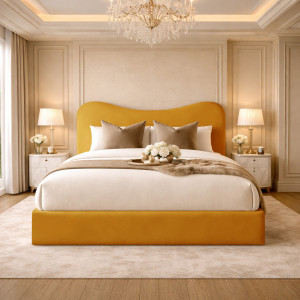 Canora Grey Upholstered Bed Turmeric Single (3')