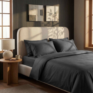 Bedable Bedding Sets Cotton No Pattern Duvet Cover Set Grey King