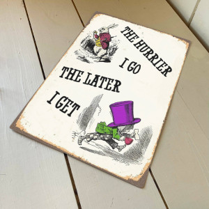 Disney British Metal Sign Conpany Wall Décor 80cm H x 60cm W