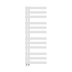 Latitude Run Arnetta Designer Towel Rail Heated Towel Rails White 120cm H X 45cm W X 7.2cm D
