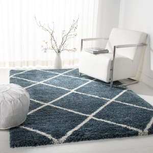Natur Pur Penkridge Geometric Area Rug Blue;Neutral Rectangle 183 x 274 cm