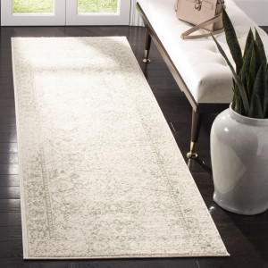 Latitude Vive Stromsburg Floral Area Rug Ivory/Light Green Runner 76 x 244 cm