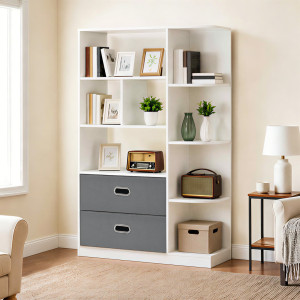 17 Stories 115cm H x 80cm W Cube Bookcase White 115cm H X 80cm W X 24cm D
