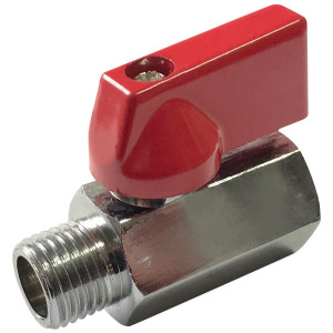 Zawór kulowy mini 1/4" gz-gw
