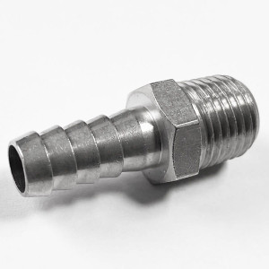 Króciec na wąż 9mm z gw. z. 1/4"