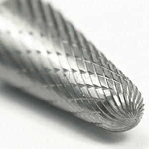 Pilnik obrotowy do metalu stożkowy zaokrąglony 8x22x67x6