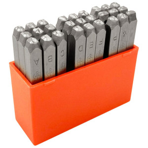 Komplet znaczników literowych 3mm do znakowarki pneumatycznej i znakowania ręcznego